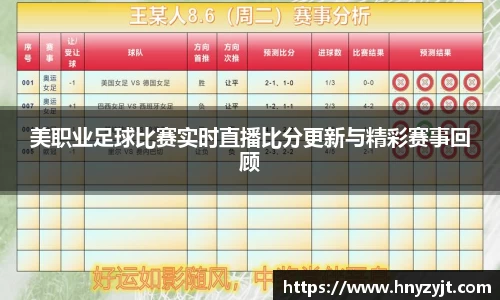 美职业足球比赛实时直播比分更新与精彩赛事回顾