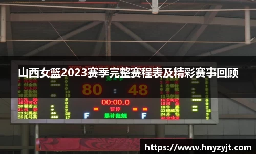 山西女篮2023赛季完整赛程表及精彩赛事回顾