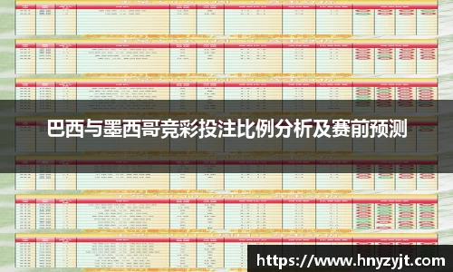 巴西与墨西哥竞彩投注比例分析及赛前预测